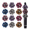 12Pcs 6 Colors Handmade Polymer Clay Rhinestone Beads CLAY-PH0002-08-7