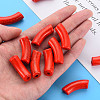 Opaque Crackle Acrylic Beads X1-MACR-S372-001N-009-5