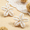 Flower Natural Shell Stud Earrings FS-WGD51F7-01-3