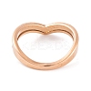 PVD Vacuum Plating 304 Stainless Steel Finger Ring for Women RJEW-C086-14-RG-3