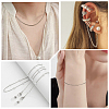 DIY 304 Stainless Steel Curb Chains Necklace/Bracelets Making Kits DIY-BBC0002-51-4