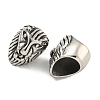 316 Surgical Stainless Steel Large Hole Beads STAS-Q326-05AS-01-2