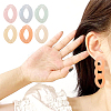 150Pcs 6 Colors Imitation Jelly Acrylic Linking Rings JACR-CJ0001-01-8