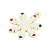 Christmas Theme Spray Painted Alloy Enamel Pendants ENAM-Z020-01F-2