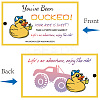 CREATCABIN 50Pcs Duck Theme Paper Card AJEW-CN0001-98E-4