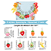 Fruit & Vegetable Pendant Stitch Markers HJEW-AB00306-2