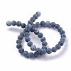 Frosted Natural Weathered Agate Beads Strands X-G-F367-8mm-05-2
