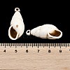Spray Painted Opaque Acrylic Pendants ACRP-F003-03S-3