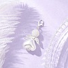 Heart Angel Acrylic & ABS Plastic Imitation Pearl Pendant Decorations HJEW-JM03564-01-1