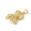 Rack Plating Octopus Brass Pendants KK-Z056-03G-2