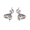 Plant 316 Stainless Steel Non- Piercing Cartilage Earrings AJEW-C044-10AS-4