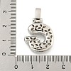 Brass Micro Pave Clear Cubic Zirconia Pendants KK-B099-01P-G-3