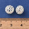 Rack Plating Brass Pave Cubic Zirconia Beads KK-M285-32C-S-3