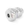 Brass Pave Clear Cubic Zirconia Beads LS-KK-F875-14P-2