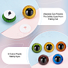 30Pcs 5 Colors Craft Plastic Doll Eyes DOLL-PH0001-49-3