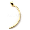 Brass with Cubic Zirconia Pendants KK-K341-32G-01-2