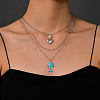 12Pcs 6 Styles Retro Alloy Pendants FIND-GO0001-93-5