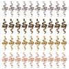 40Pcs 4 Colors Zinc Alloy Hair Braid Rings Beads PALLOY-PH0001-89-1