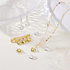10Pcs 2 Colors Brass Pave Cubic Zirconia Pendants KK-GA0002-35-4