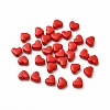 Heart Spray Painted Alloy Beads FIND-G053-01I-1