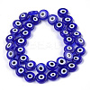 Handmade Evil Eye Lampwork Beads Strands LAMP-S191-02C-03-1