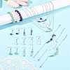 24Pair 316 Surgical Stainless Steel Dangle Earring & 304 Stainless Steel Necklaces & Beads Bracelets SJEW-FS00007-6