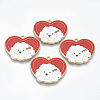 Alloy Enamel Pendants ENAM-T011-04KC-RS-1