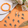 50Pcs Autumn Theme Tibetan Style Alloy Pendants FIND-SC0006-37-4