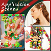 72Pcs 12 Styles Christmas Plastic Cabochons FIND-SC0011-30-5