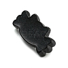 Black & Pink Opaque Resin Cabochons CRES-P026-A02-2