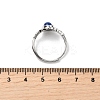 Natural Lapis Lazuli Finger Rings RJEW-A084-03P-08-5