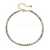 Bohemian Style Natural Howlite & Brass Rondelle Disc Heishi Beaded Anklets FS-WG8FF45-02-1