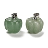 Natural Green Aventurine Pumpkin Charms G-K338-27P-06-1