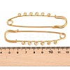 Ion Plating(IP) 304 Stainless Steel Safety Pins Brooch Findings STAS-K252-05D-G-3