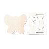 Butterfly Wooden Mini Chalkboard Signs AJEW-M035-03-2