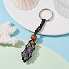 Natural Amethyst Wishing Bottle Keychain KEYC-JKC00726-02-2