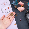 6Pcs Halloween Brass Enamel European Beads KK-BBC0015-40-3