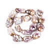 Natural Baroque Pearl Keshi Pearl Beads Strands PEAR-S019-05D-03-3
