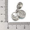 Rack Plating Alloy Enamel European Dangle Charms PALLOY-A009-20P-3