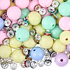 50Pcs Opaque Acrylic Beads MACR-SC0002-34-6