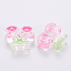 Transparent Acrylic Beads X-MACR-S374-04A-01-1