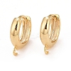 Rack Plating Eco-friendly Brass Chunky Hoop Earring Findings X-KK-D075-02G-RS-1