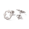 Non-Tarnish 201 Stainless Steel Stud Earring Findings STAS-G266-12P-2