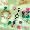 20Pcs 5 Colors Cactus Silicone Focal Beads SIL-HS0001-05-5