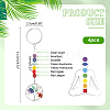 Flat Round with Tree of Life Brass Keychain KEYC-AB00077-2