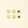 10Pcs Alloy with Rhinestone Pendants ALRI-FS0001-07-8