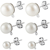 304 Stainless Steel Stud Earring Findings EJEW-SP0001-17C-7