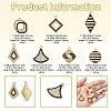 28Pcs 7 Styles Alloy Enamel Pendants FIND-FS0003-23-4