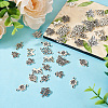 60Pcs 10 Styles Tibetan Style Alloy Connector Charms FIND-TA0003-67-6