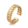 Arrow 304 Stainless Steel Open Cuff Ring for Women LS-RJEW-M049-01G-06-2